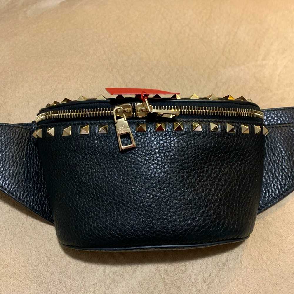 Valentino Rockstud Leather Belt Bag